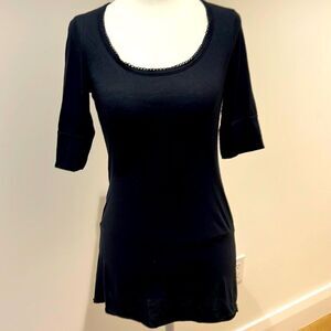 Anthropologie Ella moss black top size S.